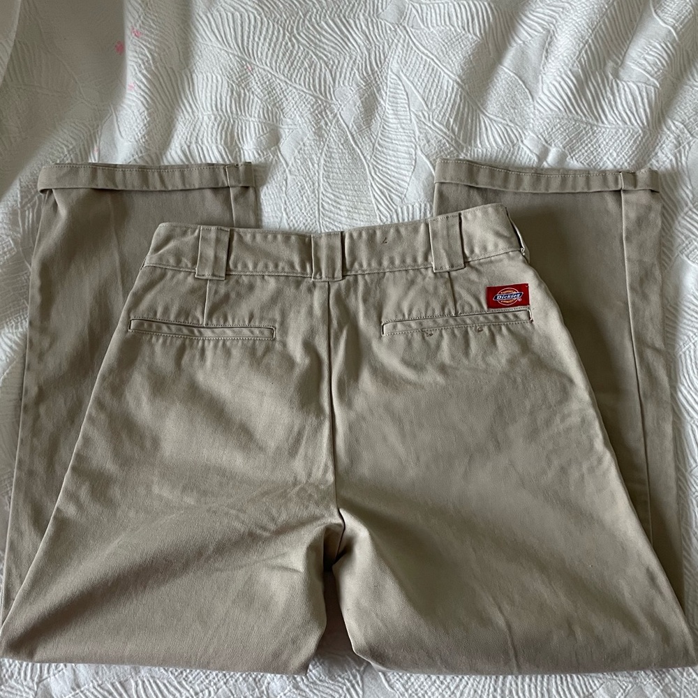 Beige Dickies Wide Leg Pants